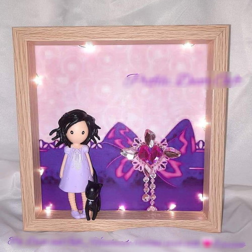 Santoro handmade wooden frame new with or without lights
