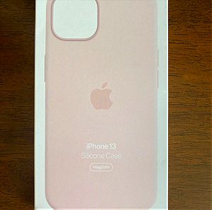 iPhone 13 256GB plus Apple silicone case pink