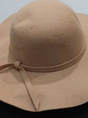 Felt hat with wide brim