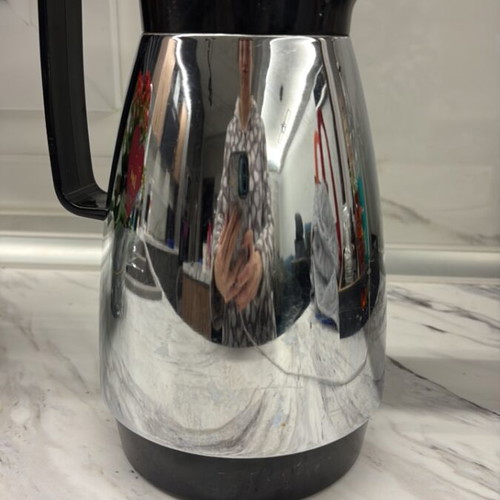 Vintage Dr. Anso Zimmermann thermos jug used, Space Age design