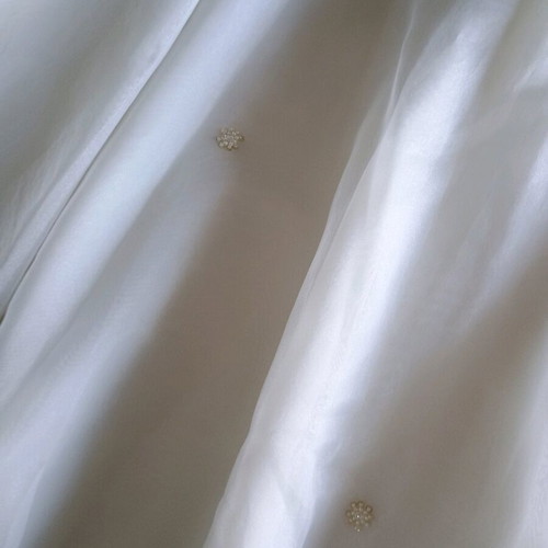 Wedding skirt with bust used, ivory color, waist 76 cm, bust 70-71 cm with beads