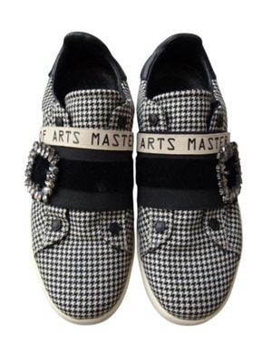 Moa Master Of Arts slip on shoes like new, size 36, black and white