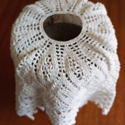 Set of 2 handmade knitted lampshades new