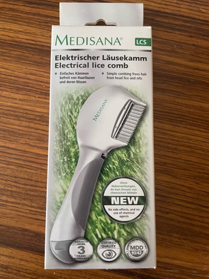 Medisana electrical lice comb like new for lice treatment