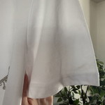 Zara Diamante Bra Effect White T-Shirt Size L