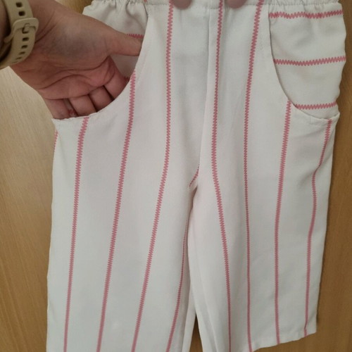 Girls' clothing set for 2 years like new, white and pink