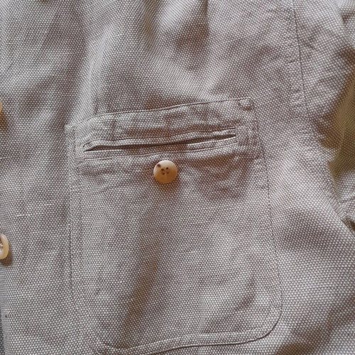 Linen shirt used like new, beige, large-xl