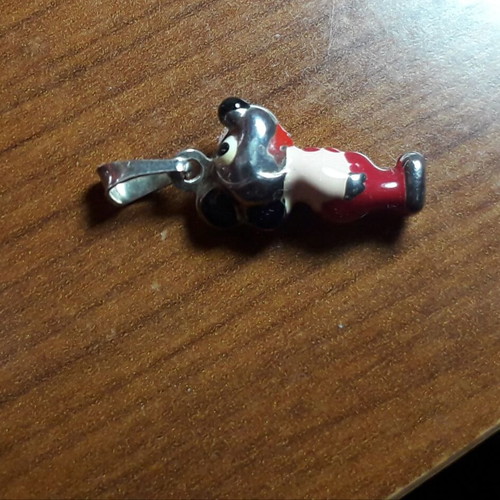 Mickey Mouse pendant children's silver 925 with enamel new
