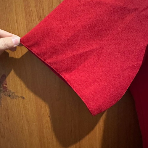 Red outerwear like new, size 16/42