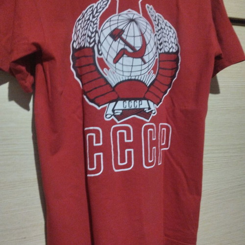 Lenin T-shirt USSR size large like new, red
