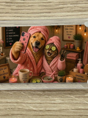 Acrylic fridge magnet Spa Day Besties new