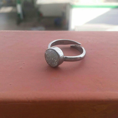 Gregio S925 silver ring used with turquoise agate