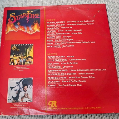 Star Fire LP used, rock compilation 1980