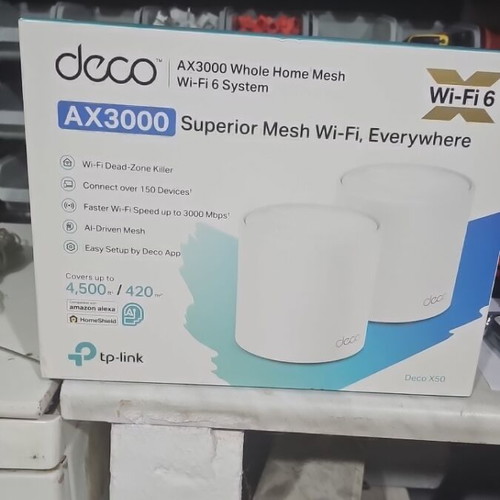 Tp-link Deco X50 mesh wifi system like new