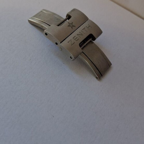 Zenith stainless steel watch clasp like new, men's