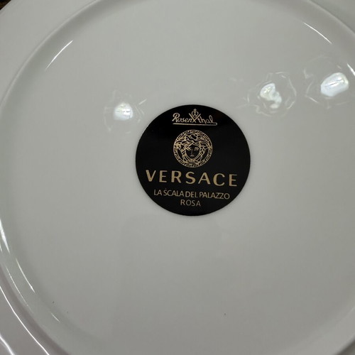 Versace Rosenthal La Scala Del Palazzo Rosa 32-Piece Dinnerware Set new, bone china
