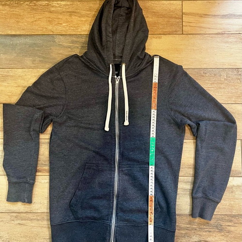 Pull & Bear dark gray hoodie jacket Medium like new