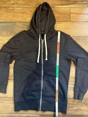 Pull & Bear dark gray hoodie jacket Medium like new