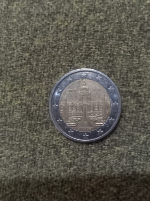 2 Euro Germany 2016 Sachsen F coin like new