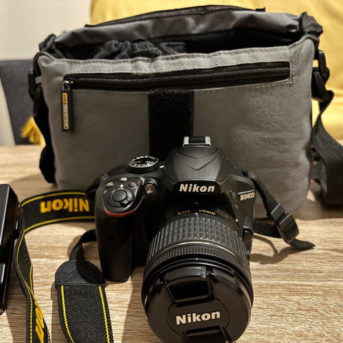 Nikon D3400 Kit like new with 18-55mm and 55-200mm lenses
