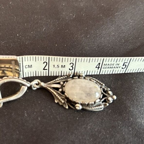 Vintage silver earrings (925) used with stone