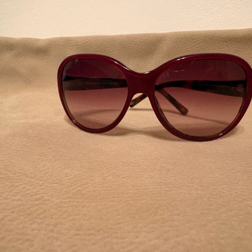 Dolce & Gabbana women's vintage sunglasses used, burgundy frame
