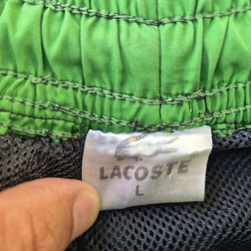 Lacoste swim shorts black, like new, size L