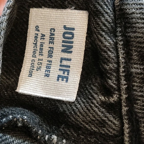 Bershka mom jeans used, size 36, black and gray