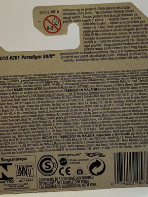 Hot Wheels 2010 Paradigm Shift new