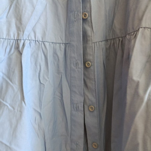 Pink Woman sleeveless mini shirt dress like new, blue