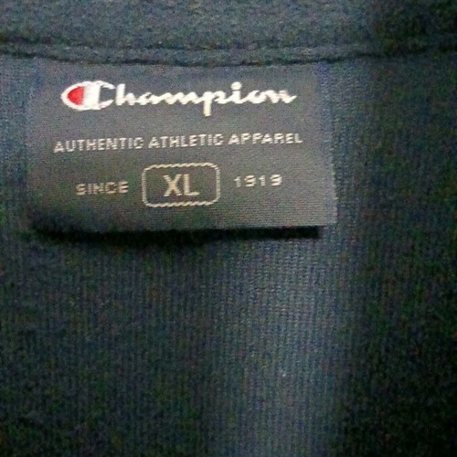 Champion men's fleece jacket used, blue, size XL