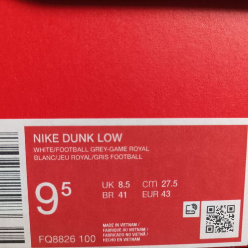 Nike Dunk Low Game Royal Navy Men's Size 43 New