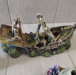 Decorative Aquarium Ship large used