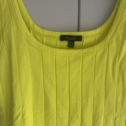 T Shirt Massimo Dutti like new, green and yellow, size S