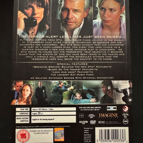 24 DVD like new, seasons 1-6 action, drama, thriller