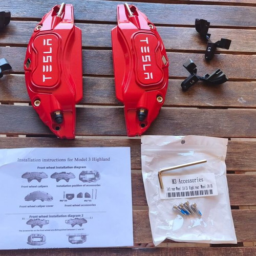 Tesla Model 3 Highland 2024 Rear Caliper Covers New