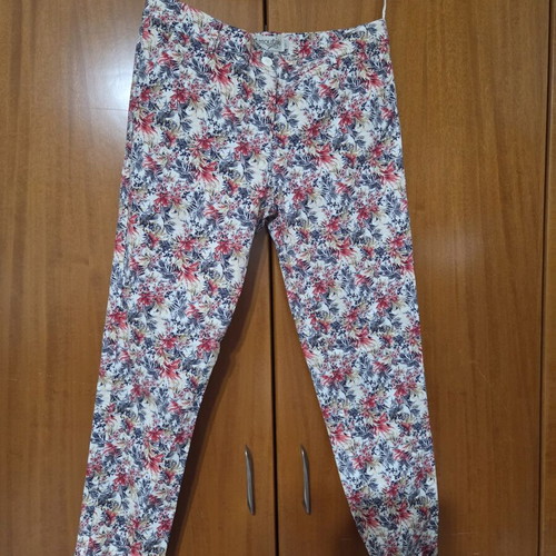 Moutaki summer pants used, colorful, size L