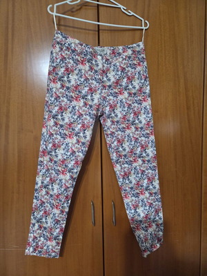 Moutaki summer pants used, colorful, size L