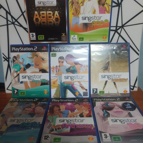 SingStars παιχνίδια PlayStation 2 μεταχειρισμένα, πακέτο 8