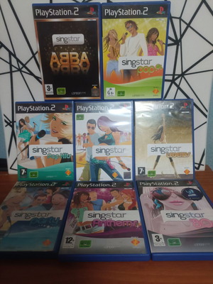 SingStars παιχνίδια PlayStation 2 μεταχειρισμένα, πακέτο 8