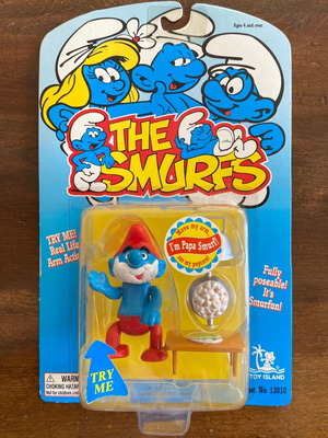 The Smurfs Papa Smurf figure new, sealed 1996 collectible