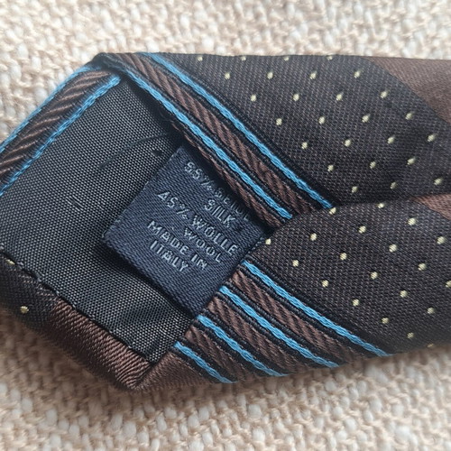 Joop! Italian tie with stripes and small polka dot pattern like new