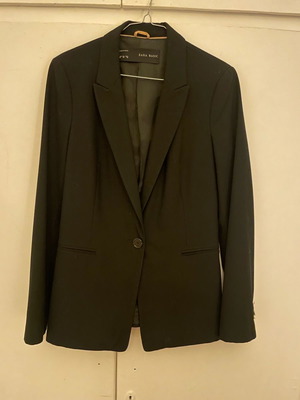 Zara blazer used, black, fitted, size S