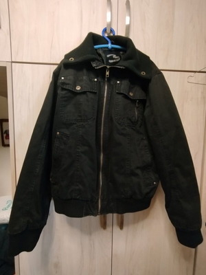 Ανδρικό μπουφάν Bylot μεταχειρισμένο, μαύρο, μέγεθος medium με γιακά