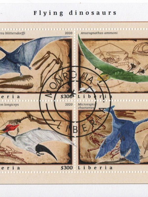 Dinosaurs Δεινόσαυροι Προϊστορικά Ζώα Minisheet γραμματόσημα καινούργια