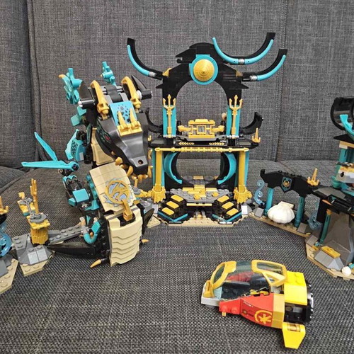 Lego Ninjago Temple of the Endless Sea set 71755 used, incomplete without minifigures