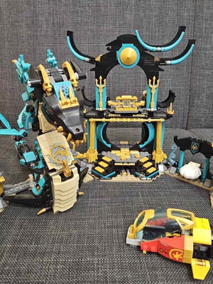 Lego Ninjago Temple of the Endless Sea set 71755 used, incomplete without minifigures
