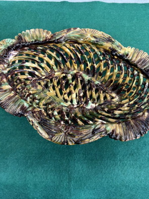 Tsanakkale fruit bowl used, dimensions 39x23 cm