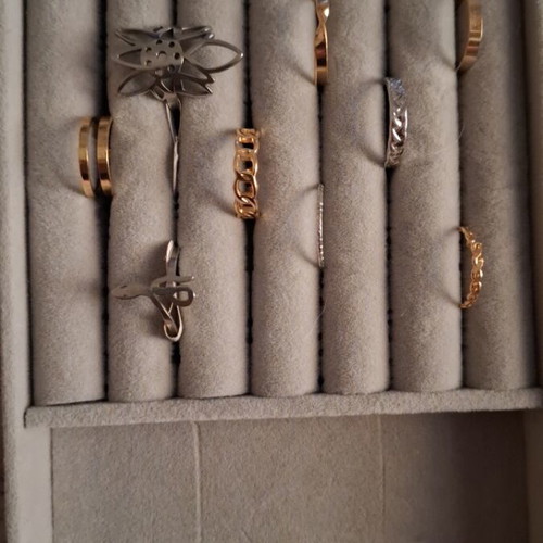 Rings new, set of 9 in silver and gold colors