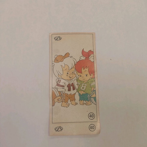 Koukouroukou Flintstones collectible sticker used